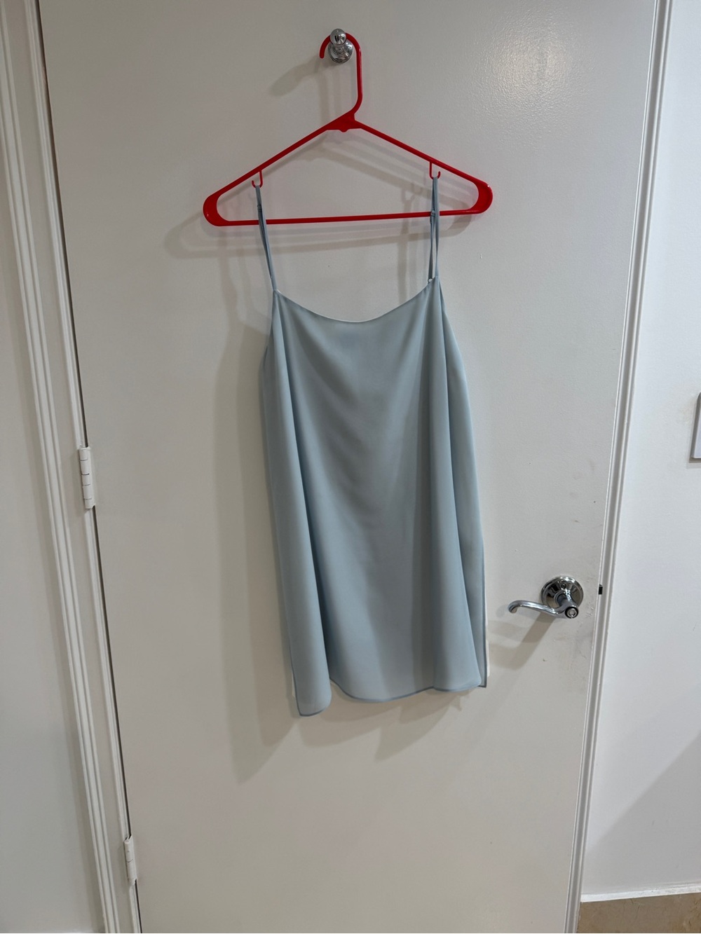Club Monaco Light Blue Mini Slip Dress
